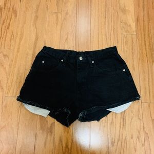 WRANGLER Black Denim Shorts